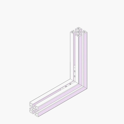 En el interior del soporte de 90 grados en el ángulo interior de conector de revestimiento para productos de hardware de precisión