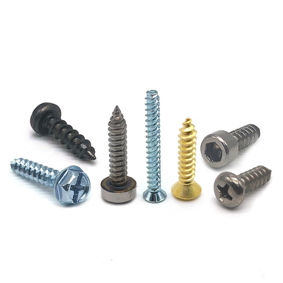 tornillo de formación de hilos para revestimiento en polvo de acero inoxidable de madera de metal plástico personalizado