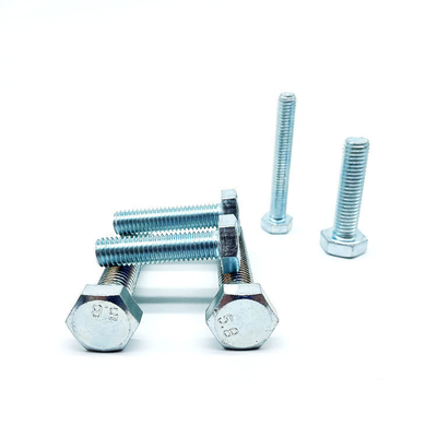 Grado métrico 8.8 DIN931 DIN933 Cerrojo hexagonal galvanizado de acero inoxidable