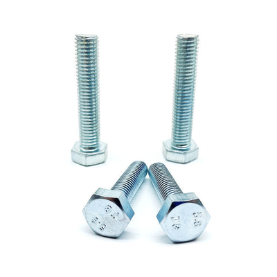 Grado métrico 8.8 DIN931 DIN933 Cerrojo hexagonal galvanizado de acero inoxidable