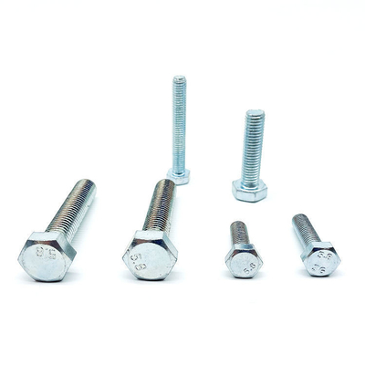 Grado métrico 8.8 DIN931 DIN933 Cerrojo hexagonal galvanizado de acero inoxidable