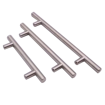 Proceso de estampado Manija de tubo de acero inoxidable para muebles de armario