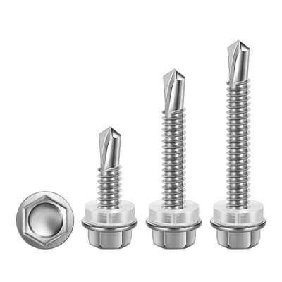 El tornillo de corte de auto-perforación de acero inoxidable es el adecuado para fijar el hardware