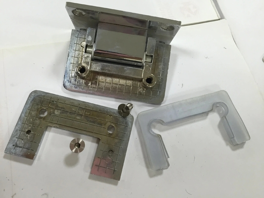 Piezas de hardware OEM CNC Latón pulido bisagra de ducha de lado único con acero inoxidable