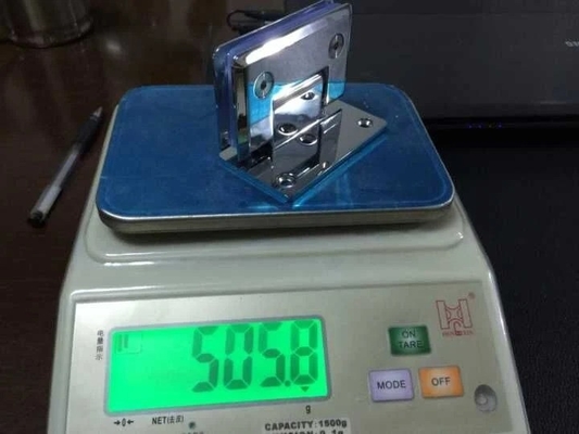 Piezas de hardware OEM CNC Latón pulido bisagra de ducha de lado único con acero inoxidable