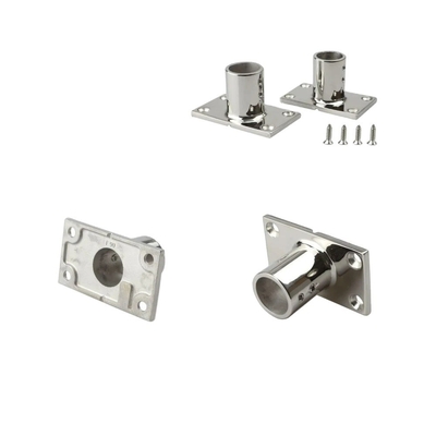 Partes de hardware OEM CNC Base de guía de acero inoxidable con accesorios de base rectangular