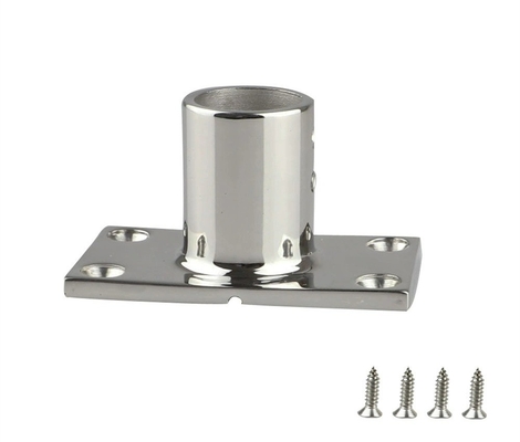 Partes de hardware OEM CNC Base de guía de acero inoxidable con accesorios de base rectangular