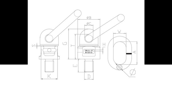 Mejorar su aparejo con 5.3T forjado D Ring Rigging Hardware sin resorte opcional