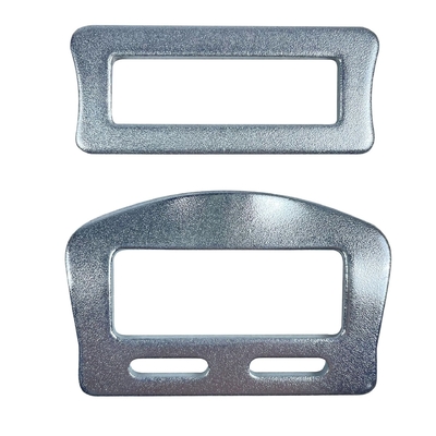 Accesorios de cinturón de seguridad con correa de deslizamiento rectangular de acero recubierto de zinc negro