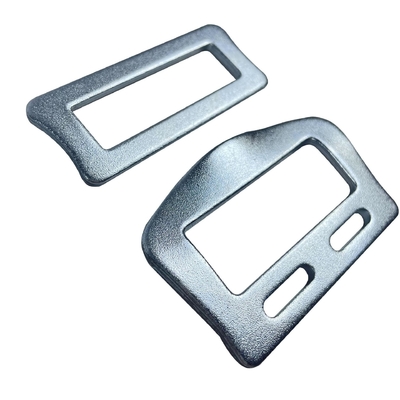 Accesorios de cinturón de seguridad con correa de deslizamiento rectangular de acero recubierto de zinc negro