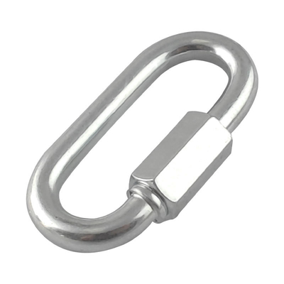 4mm 5mm 6mm Galvanizado Oval Enlace Rápido para el equipo de aparejo aceptable OEM