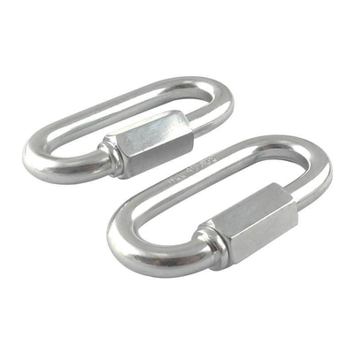 4mm 5mm 6mm Galvanizado Oval Enlace Rápido para el equipo de aparejo aceptable OEM