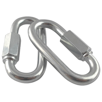 4mm 5mm 6mm Galvanizado Oval Enlace Rápido para el equipo de aparejo aceptable OEM