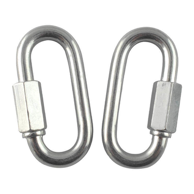 4mm 5mm 6mm Galvanizado Oval Enlace Rápido para el equipo de aparejo aceptable OEM
