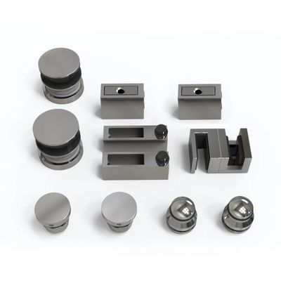 OEM CNC Hardware Parts Cabinets Acero inoxidable sin marco Puertas de ducha de vidrio corredizo