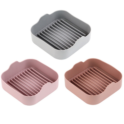 Cuadrado de grado alimenticio silicona forro para Ninjas Fritar doble aire Reutilizable y sin palillo