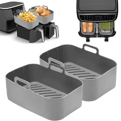 Cuadrado de grado alimenticio silicona forro para Ninjas Fritar doble aire Reutilizable y sin palillo