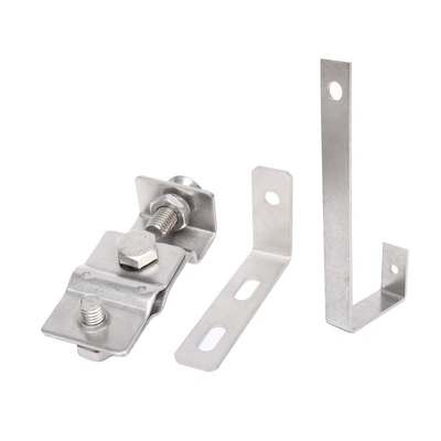 Bracket de estampado de chapa metálica anodizada negra para componentes de hardware CNC OEM personalizados