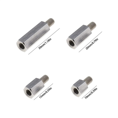 Partes de hardware CNC OEM Fijaciones hexadecimales de hilo de macho a hembra con excelente rendimiento
