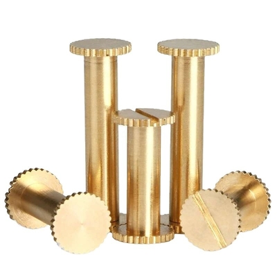 Hardware de bolsas espirales de Chicago en acero inoxidable grabado con níquel para piezas CNC OEM