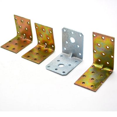 Componentes de hardware de acero inoxidable OEM CNC Conector de madera galvanizada Ángulo L Constructores de soporte de vigas de soporte