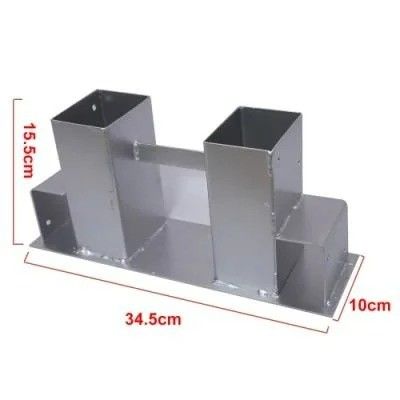 Productos de hardware de precisión Cercas de acero galvanizadas para cercas de postes de anclaje de tornillos con revestimiento