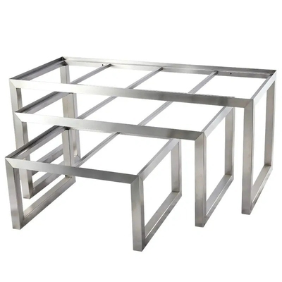 Muebles de acero inoxidable piezas de hardware OEM CNC piezas de mesa ajustables a medida
