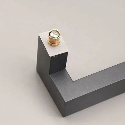 Cabinet de barras cuadradas negras tirador de tirador manijas de acero inoxidable hardware moderno