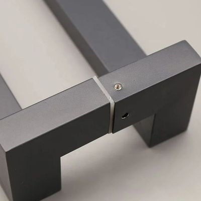 Cabinet de barras cuadradas negras tirador de tirador manijas de acero inoxidable hardware moderno