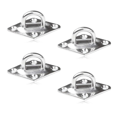 OEM CNC piezas de hardware de acero inoxidable placas de montaje del ojo correa y girador kit de hardware