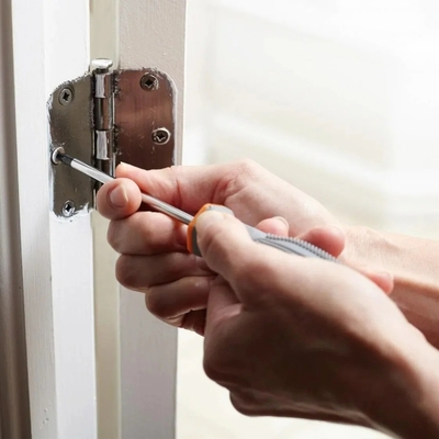 Revestimiento en polvo bisagra semioculta de cierre automático para la puerta del armario hardware de acero inoxidable