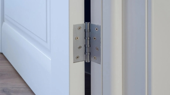 Revestimiento en polvo bisagra semioculta de cierre automático para la puerta del armario hardware de acero inoxidable