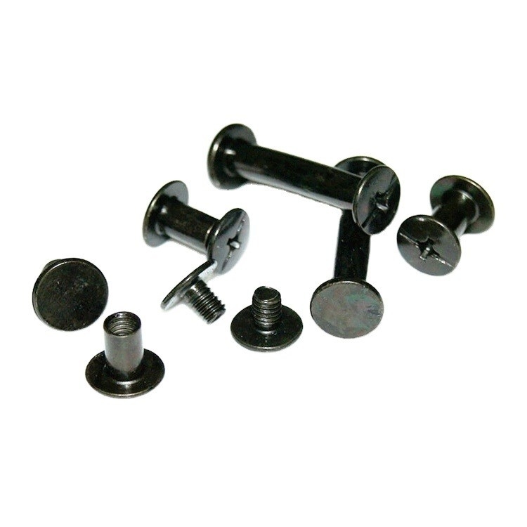 Hardware de bolsas espirales de Chicago en acero inoxidable grabado con níquel para piezas CNC OEM