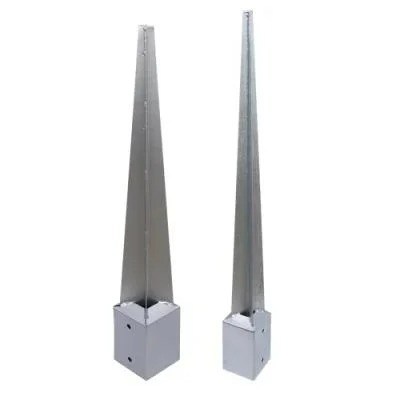 Productos de hardware de precisión Cercas de acero galvanizadas para cercas de postes de anclaje de tornillos con revestimiento